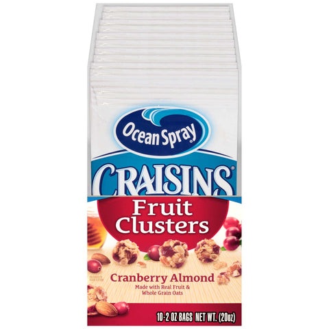 Ocean Spray Craisins Cranberry Almond Fruit Cluster, 2 Ounce -- 40 per case.