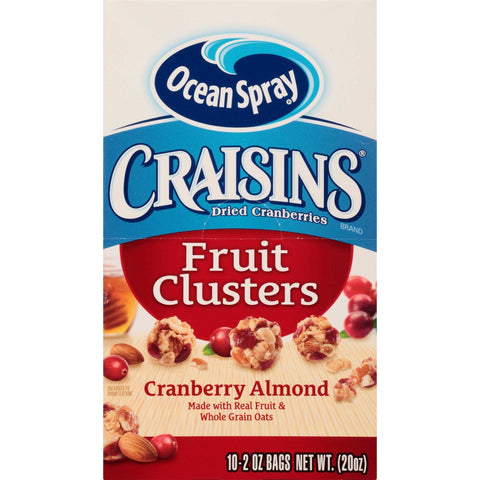Ocean Spray Craisins Cranberry Almond Fruit Cluster, 2 Ounce -- 40 per case.