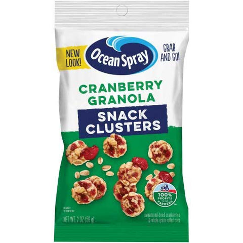 Ocean Spray Craisins Cranberry Granola Fruit Cluster, 2 Ounce -- 40 per case.