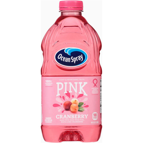 Ocean Spray Pink Cranberry, 64 Fluid Ounce -- 8 per case.