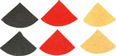 Mexican Original Red/yellow/blue 1/4 Cut Tortilla Chips With Artificial Colors Added, 30 Pound.