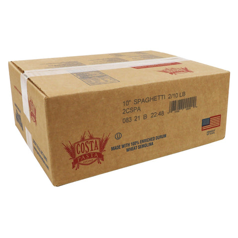 Costa 10 inch Spaghetti Pasta, 20 Pound.