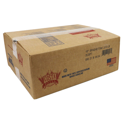 Costa 10 inch Spaghettini Pasta, 20 Pound.
