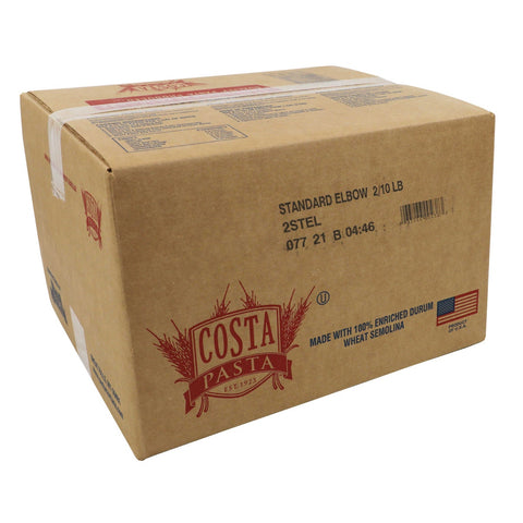 Costa Standard Elbow Pasta, 20 Pound.
