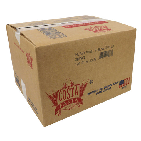 Costa Heavy Wall Elbow Pasta, 20 Pound.