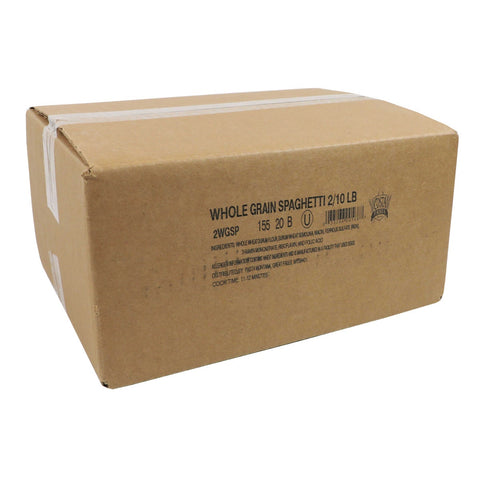 Costa 10 inch Whole Grain Spaghetti Pasta, 20 Pound.