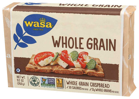 Wasa Whole Grain Crispbread, 9.2 Ounce -- 12 per case.
