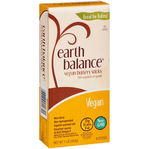 Earth Balance Buttery Stick - No 4, 16 Ounce -- 18 per case