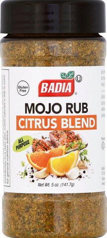 Badia Mojo Rub Citrus Blend, 5 Ounce Bottle -- 6 per case