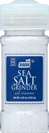 Badia Grinder Sea Salt, 4.25 Ounce -- 8 per case