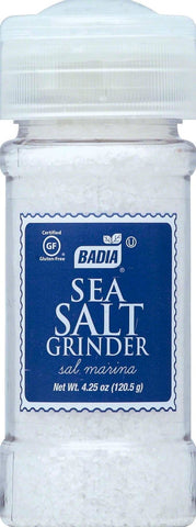 Badia Grinder Sea Salt, 4.25 Ounce -- 8 per case