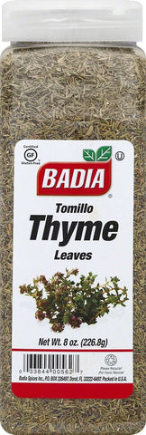 Badia Whole Thyme Leaves, 8 Ounce -- 6 per case
