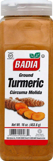 Badia Ground Turmeric, 16 Ounce Bottle -- 6 per case