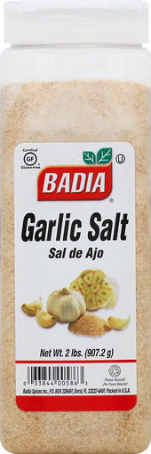 Badia Garlic Salt, 2 Pound Bottle -- 6 per case