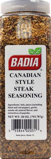 Badia Canadian Style Steak Seasoning, 28 Ounce Bottle -- 6 per case