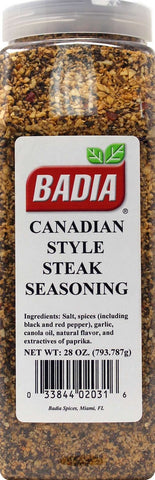 Badia Canadian Style Steak Seasoning, 28 Ounce Bottle -- 6 per case