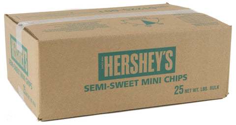 Hershey Semi Sweet Chocolate Baking Chip, 25 Pound