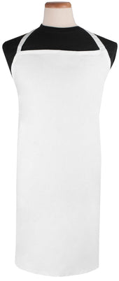 RITZ Chefs Line White Extra Wide Extra Long Bib Apron