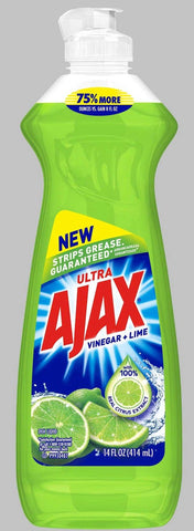 Ajax Bleach Alternative Lime Dish Soap, 14 Fluid Ounce -- 20 per case