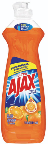 Ajax Triple Action Orange Dish Liquid Soap, 14 Fluid Ounce -- 20 per case
