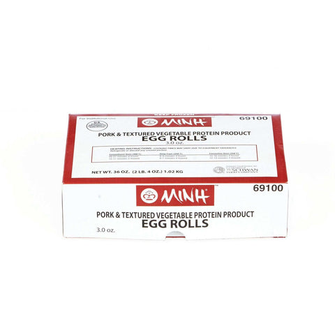 Schwans Minh Pork and Vegetable Egg Roll, 3 Ounce -- 72 per case.
