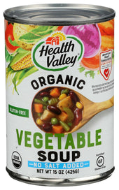 Health Valley No Salt Added Organic Vegetable Soup, 15 Ounce -- 12 per case.