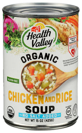 Health Valley Organic Chicken Rice Soup, 15 Ounce -- 12 per case.