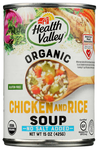 Health Valley Organic Chicken Rice Soup, 15 Ounce -- 12 per case.