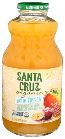 Santa Cruz Organic Mango Passionfruit Agua Fresca Juice, 32 Fluid Ounce -- 12 per case.