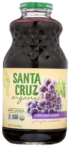 Santa Cruz Organic Concord Grape Juice, 32 Fluid Ounce -- 6 per case