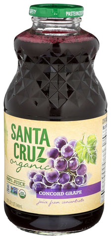 Santa Cruz Organic Concord Grape Juice, 32 Fluid Ounce -- 6 per case
