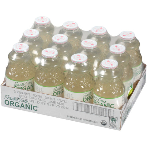 Santa Cruz Organic Limeade Juice, 32 Fluid Ounce -- 12 per case
