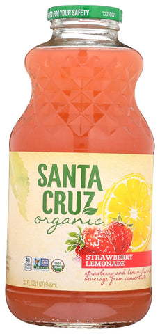 Santa Cruz Organic Strawberry Lemonade Juice, 32 Ounce -- 12 per case.