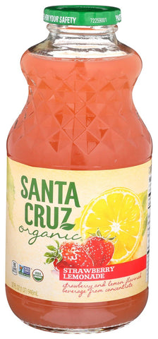 Santa Cruz Organic Strawberry Lemonade Juice, 32 Ounce -- 12 per case.
