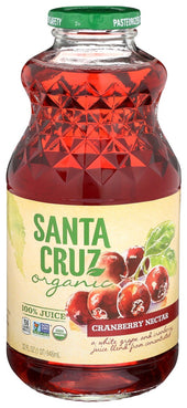 Santa Cruz Organic Cranberry Juice Nectar, 32 Fluid Ounce -- 6 per case