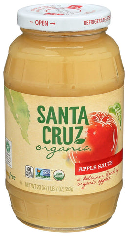 Santa Cruz Organic Apple Sauce, 23 Ounce -- 12 per case.