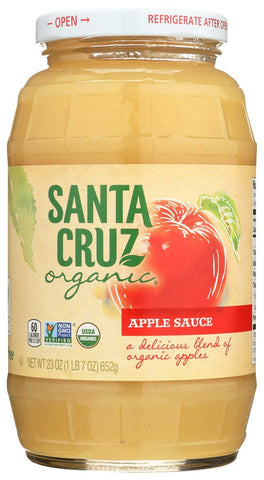 Santa Cruz Organic Apple Sauce, 23 Ounce -- 12 per case.