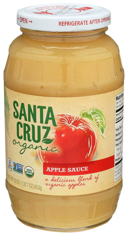 Santa Cruz Organic Apple Sauce, 23 Ounce -- 12 per case.