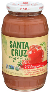 Santa Cruz Organic Apple Strawberry Sauce, 23 Ounce -- 12 per case.