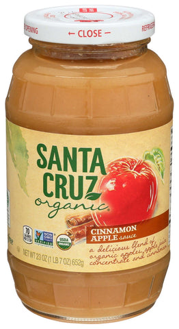 Santa Cruz Organic Apple Cinnamon Sauce, 23 Ounce -- 12 per case.