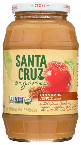 Santa Cruz Organic Apple Cinnamon Sauce, 23 Ounce -- 12 per case.