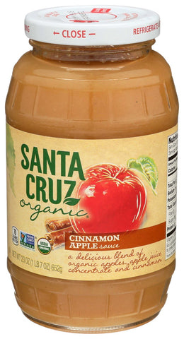 Santa Cruz Organic Apple Cinnamon Sauce, 23 Ounce -- 12 per case.
