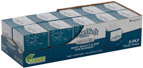 Angel Soft Convenience Pack Premium 2 Ply Facial Tissue -- 1000 per case