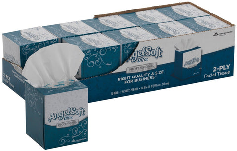 Angel Soft Convenience Pack Premium 2 Ply Facial Tissue -- 1000 per case