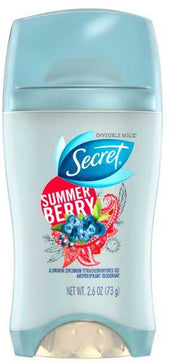 Secret Invisible Solid Summer Berry Scent Expressions Deodorant, 2.6 Ounce -- 12 per case.