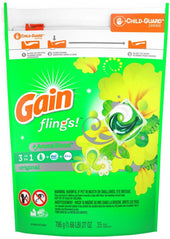 Gain Original Laundry Detergent Liquid Pods, 1.87 Pound -- 4 per case.