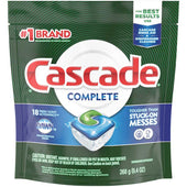 Cascade Complete Fresh Scent Action Pacs Liquid and Powder Dishwashing Pouch, 18 count per pack -- 6 per case.