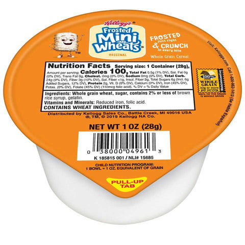 Cereal Frosted Miniature Wheat Bite Size 96 Case 1 Ounce