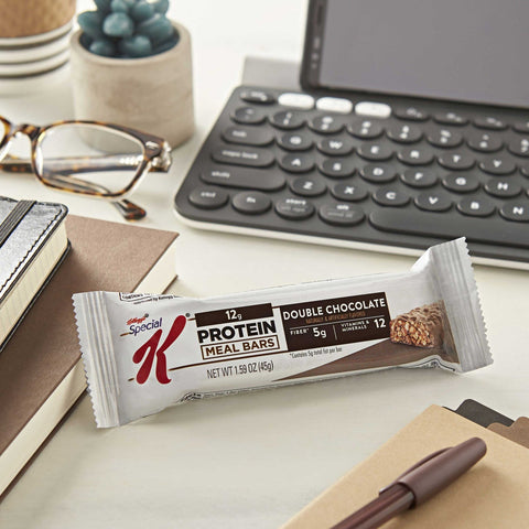 Special K Double Chocolate and Chocolate Peanut Butter Assortment Protein Meal Bar, 12.72 Ounce -- 4 per case.