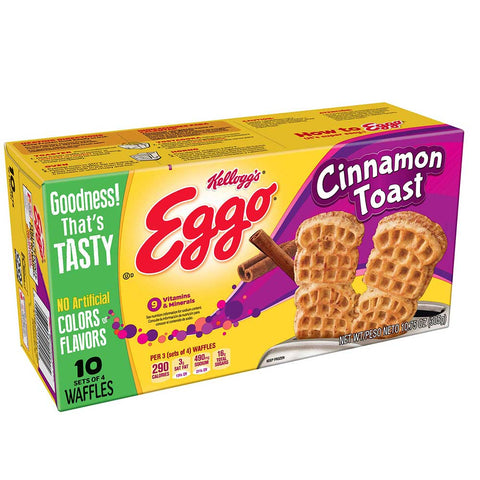 Eggo Cinnamon Toast Waffles, 10.75 Ounce -- 8 per case.